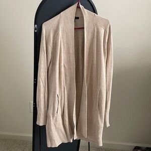 Woven, open, duster sweater